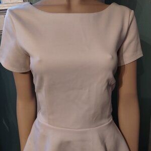 Bisou, Bisou Short Sleeves White/Cream Dressy Blouse Size Large